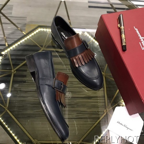 Ferragamo 2020 Mens Leather Shoes
