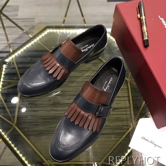 Ferragamo 2020 Mens Leather Shoes