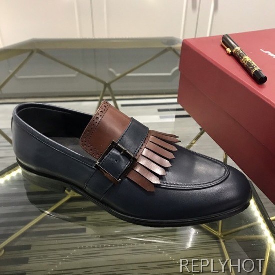 Ferragamo 2020 Mens Leather Shoes