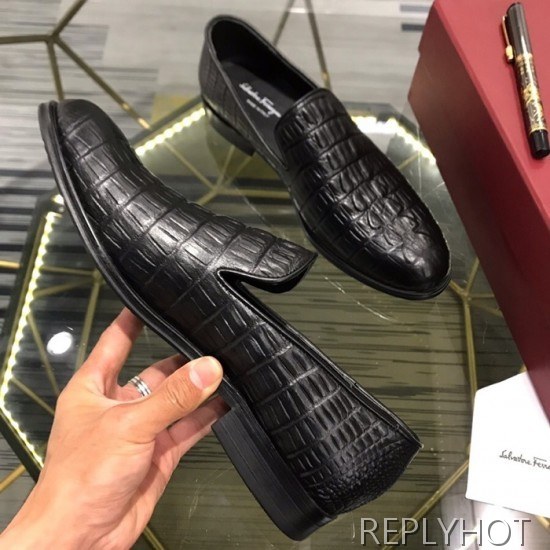 Ferragamo 2020 Mens Leather Shoes