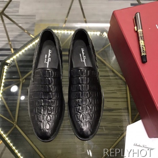 Ferragamo 2020 Mens Leather Shoes