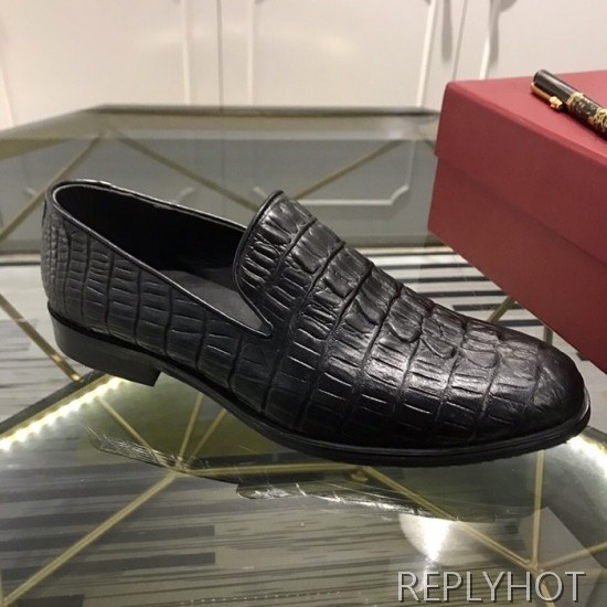 Ferragamo 2020 Mens Leather Shoes