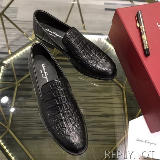 Ferragamo 2020 Mens Leather Shoes