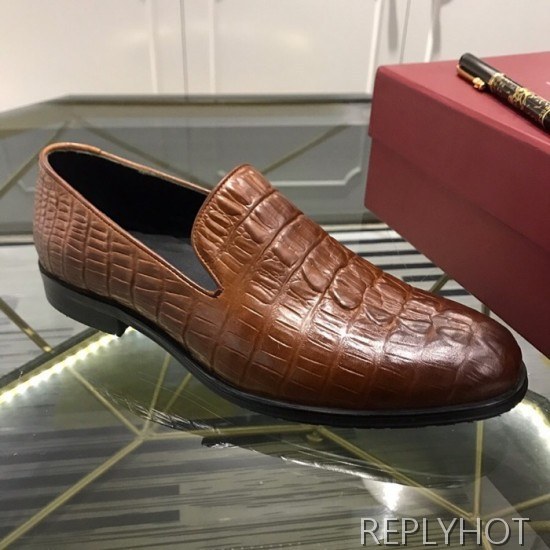 Ferragamo 2020 Mens Leather Shoes