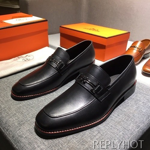 Hermes 2020 Mens Leather Shoes