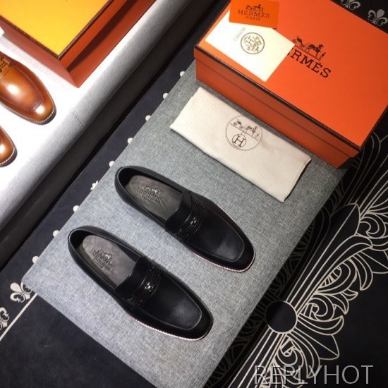 Hermes 2020 Mens Leather Shoes