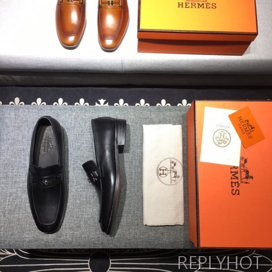 Hermes 2020 Mens Leather Shoes