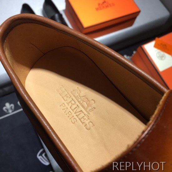 Hermes 2020 Mens Leather Shoes