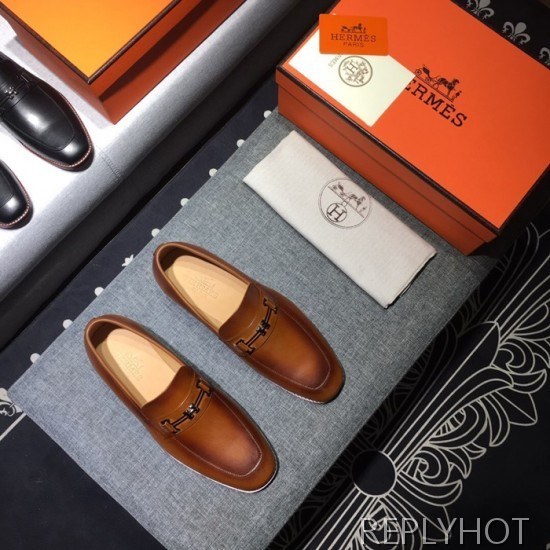 Hermes 2020 Mens Leather Shoes