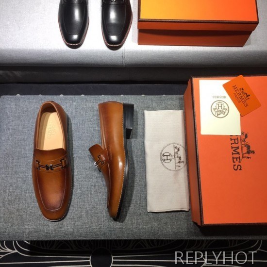 Hermes 2020 Mens Leather Shoes