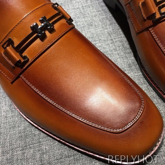 Hermes 2020 Mens Leather Shoes