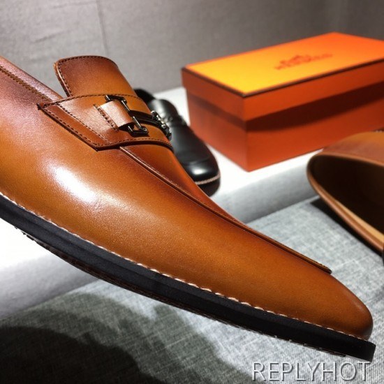 Hermes 2020 Mens Leather Shoes