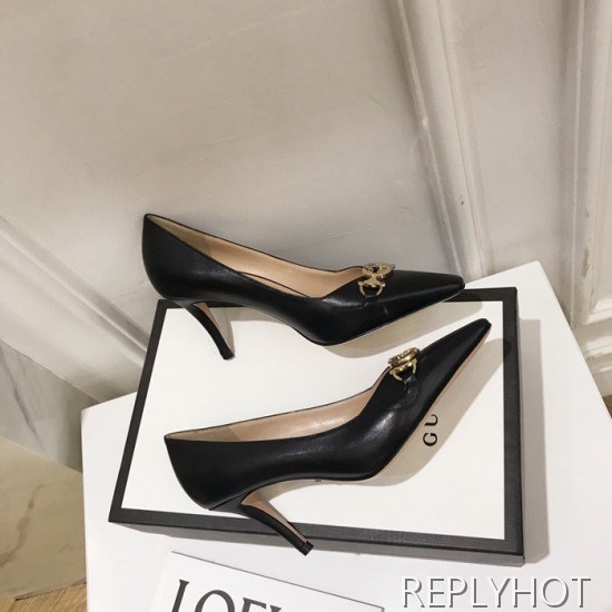 Gucci 2020 Ladies Leather Pumps High Heel