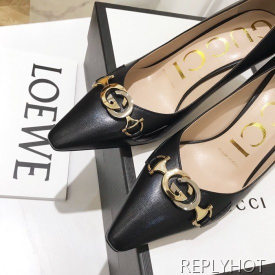Gucci 2020 Ladies Leather Pumps High Heel