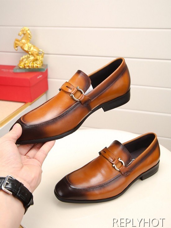 Ferragamo 2020 Mens Leather Shoes
