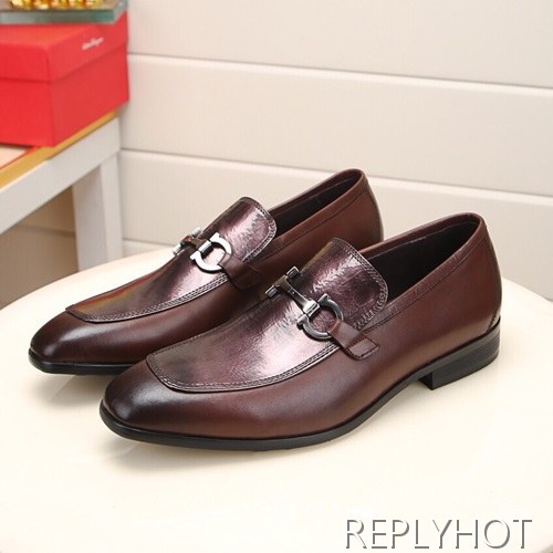 Ferragamo 2020 Mens Leather Shoes