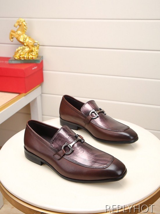 Ferragamo 2020 Mens Leather Shoes