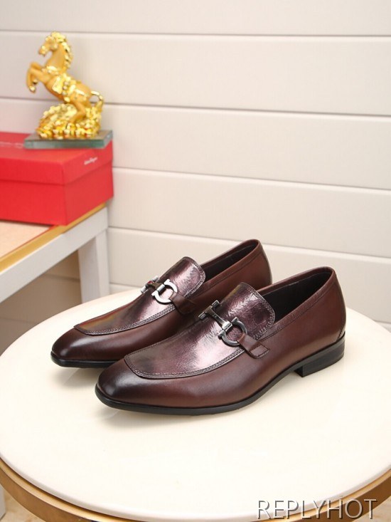 Ferragamo 2020 Mens Leather Shoes