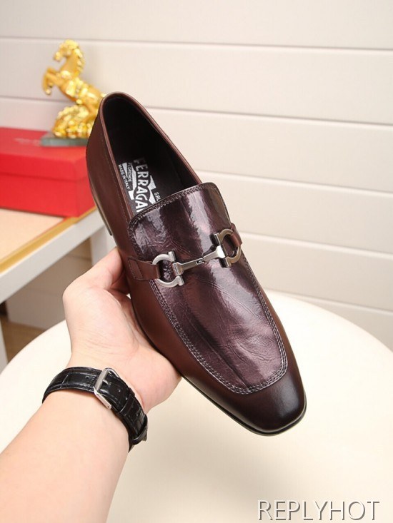Ferragamo 2020 Mens Leather Shoes
