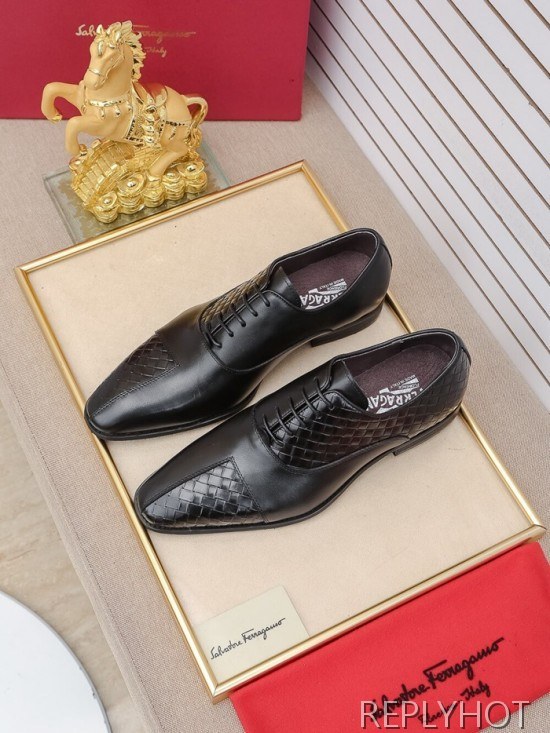 Ferragamo 2020 Mens Leather Oxford Shoes