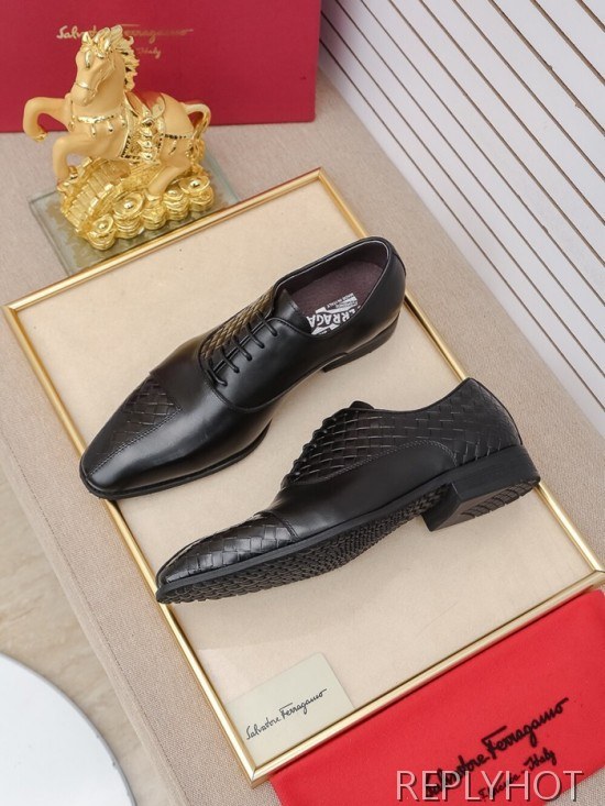 Ferragamo 2020 Mens Leather Oxford Shoes