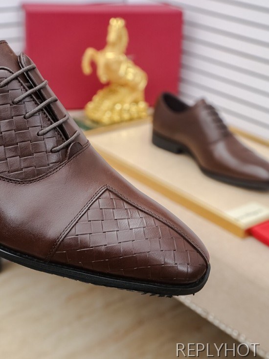 Ferragamo 2020 Mens Leather Oxford Shoes