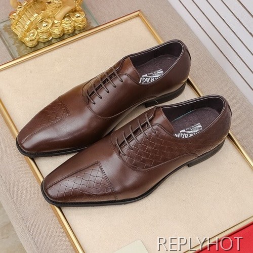 Ferragamo 2020 Mens Leather Oxford Shoes