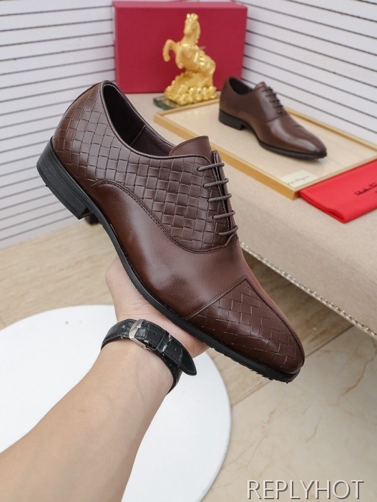 Ferragamo 2020 Mens Leather Oxford Shoes
