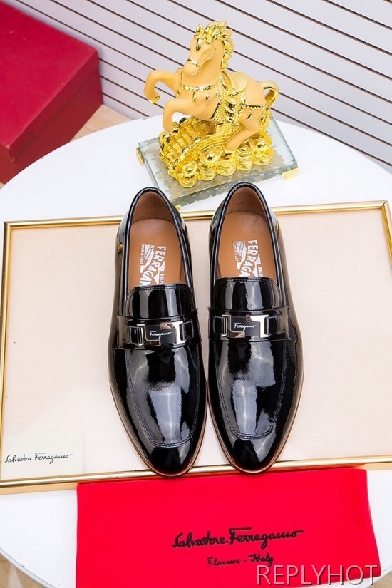 Ferragamo  2020 Mens Leather Shoes