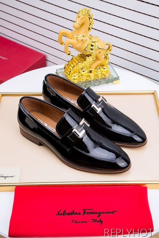 Ferragamo  2020 Mens Leather Shoes