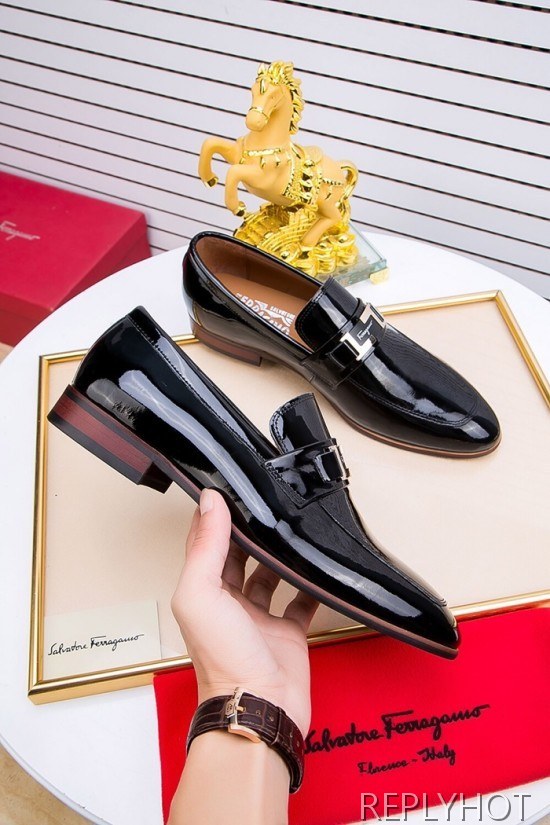 Ferragamo  2020 Mens Leather Shoes