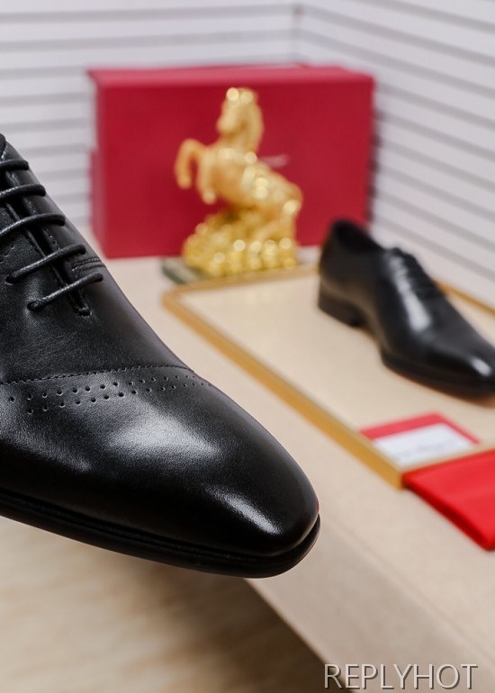 Ferragamo 2020 Mens Leather Oxford Shoes