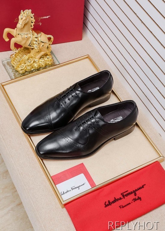 Ferragamo 2020 Mens Leather Oxford Shoes