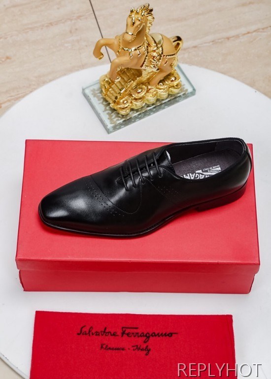 Ferragamo 2020 Mens Leather Oxford Shoes