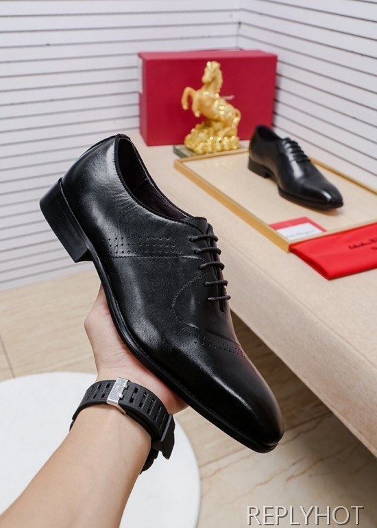 Ferragamo 2020 Mens Leather Oxford Shoes