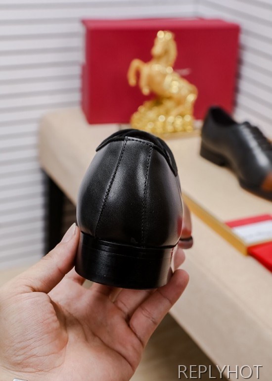 Ferragamo 2020 Mens Leather Oxford Shoes