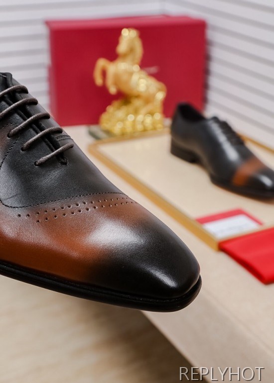 Ferragamo 2020 Mens Leather Oxford Shoes