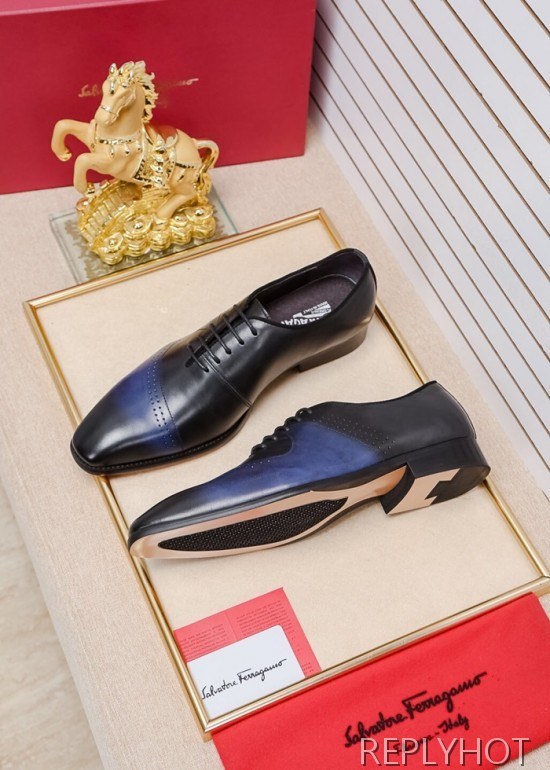 Ferragamo 2020 Mens Leather Oxford Shoes