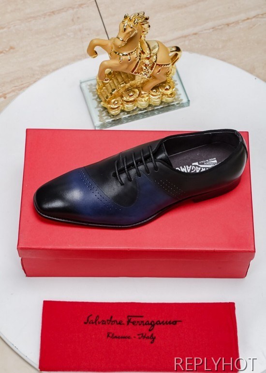 Ferragamo 2020 Mens Leather Oxford Shoes