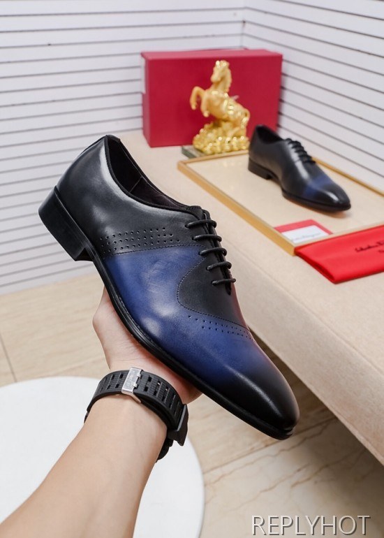Ferragamo 2020 Mens Leather Oxford Shoes