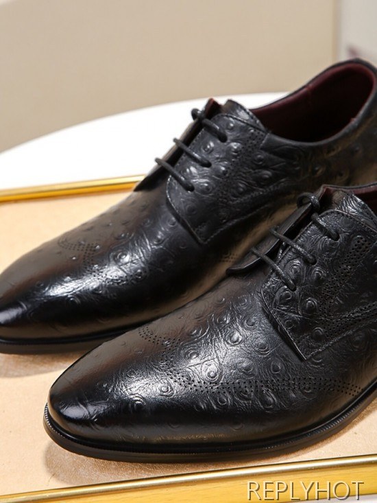 Gucci 2020 Mens Leather Oxford Shoes