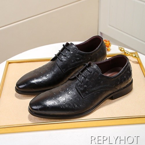 Gucci 2020 Mens Leather Oxford Shoes