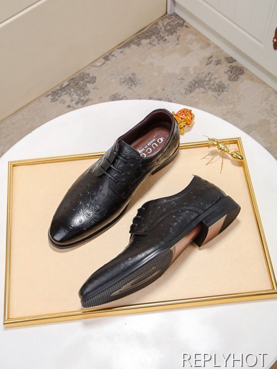 Gucci 2020 Mens Leather Oxford Shoes