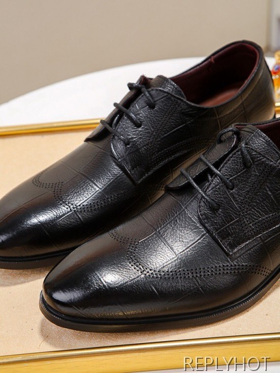 Gucci 2020 Mens Leather Oxford Shoes