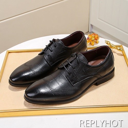 Gucci 2020 Mens Leather Oxford Shoes
