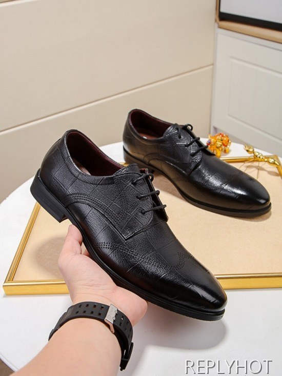 Gucci 2020 Mens Leather Oxford Shoes