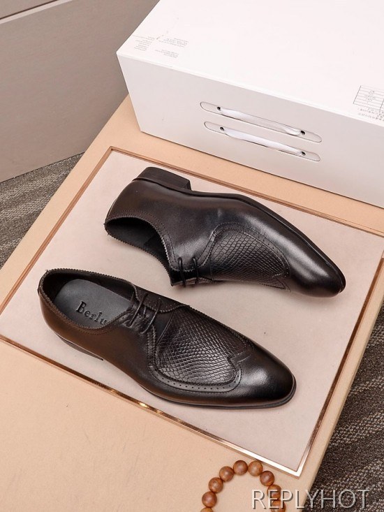 Berluti 2020 Mens Leather Oxford Shoes