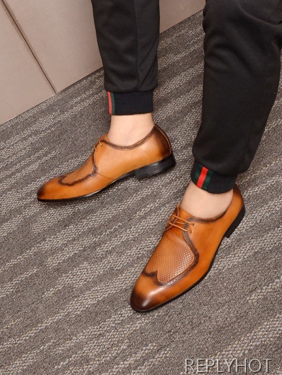 Berluti 2020 Mens Leather Oxford Shoes