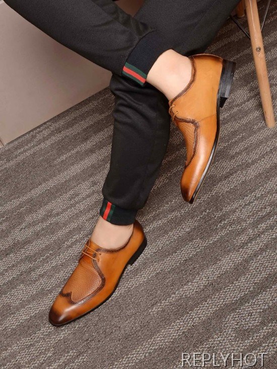 Berluti 2020 Mens Leather Oxford Shoes