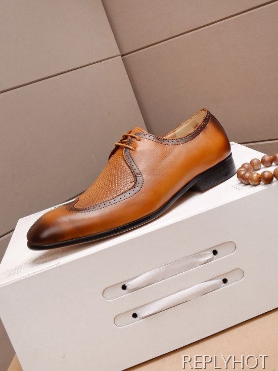 Berluti 2020 Mens Leather Oxford Shoes